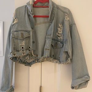 CARMAR Denim Women’s Cropped Jean Jacket
